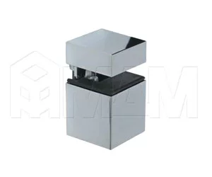 КВАДРО Менсолодержатель 30х30 мм для деревянных и стеклянных полок 4 - 16 мм, хром: SU20A ZCR