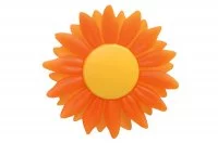 Ручка-кнопка 16/32 мм, отделка оранжевая