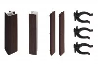 Комплект угловых элементов для цоколя ПВХ H.150, венге