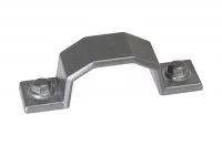 Ручка-скоба 64мм, отделка олово винтаж