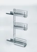 Kessebohmer: Пенал выдвижной, 3 полки, для каркаса шириной 150 мм