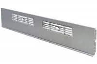 79 Решётка вентиляционная для цоколя ПВХ H.120, L=600, под серебро