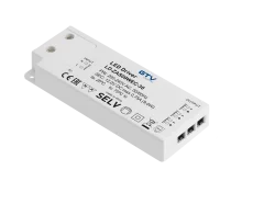 GTV: Блок питания SLIM EASY CLICK 12V,9W, input 220-240VAC, IP20, разм.103x41x12мм, с mini amp и проводом: LD-ZAS09WEC-30