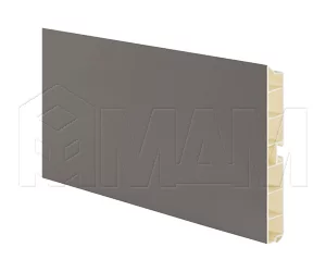 Цоколь пластиковый (высота 100, длина 4000 мм), серый лондон: 10.0455 4M