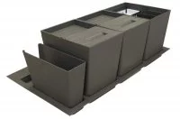 Система хранения в базу 900 (2 ведра + 2 контейнера), отделка орион серый