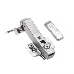 Петля GTV ZM-НСKT 45 градусов угловая самозакрывающаяся с планкой, регулировка в 3 плоскостях: ZM-HCKT45-3DBEO-S