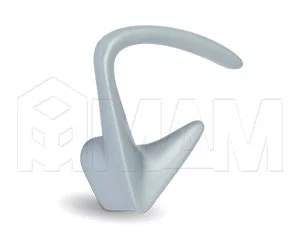 Крючок двухрожковый хром матовый: PA.0282.AP