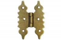 Петля декоративная накладная 55х80х2 , отделка бронза античная