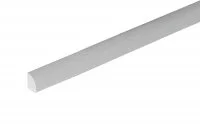 Профиль для крепления витражей, ПВХ 5.5х7мм, цвет серый, в бухтах