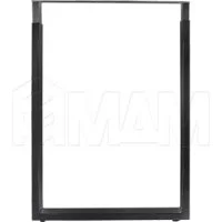 Опора для стола П-образная, 60х30, H820-870(+5мм), черный, 1шт.: ПТ60X30/820-870 BL