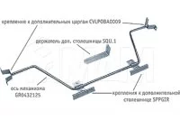 Поворотный механизм с креплением на дополнительные царги: GIR.2