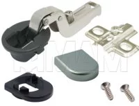 Петля стандартная вкладная площадка под саморез/хр мат D-обр.: C123152 под саморез/хр мат D