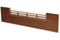 1949 Решётка вентиляционная для цоколя ПВХ H.150, L=600, орех морёный NEW