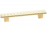 Ручка-скоба 128мм, отделка золото глянец