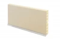 0443 Цоколь ПВХ H.150, L=4000, магнолия