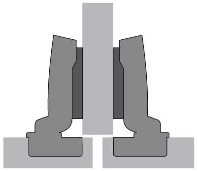 Hettich: 9091590: Петля Sensys 8661, 3 мм, TH 52 O35, Под прикручивание