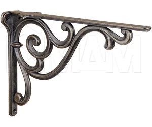 ROME Менсолодержатель для деревянных полок L-250 мм, бронза состаренная: WRM.800.250.00AB