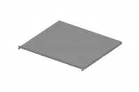 Защитный экран под варочную панель, для тумбы шириной 600мм из 16ДСП, отделка серый металлик
