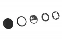 Крышка для блока PIX, отделка черная (RAL9005)