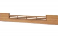 1379 Решётка вентиляционная для цоколя ПВХ H.100, L=600, дуб NEW