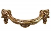 Ручка-скоба 64мм, отделка бронза с красной патиной