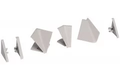Комплект угловых элементов для треугольного бортика 55\54, цвет серый