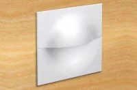 Ручка врезная, отделка белая