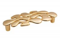 Ручка-скоба 96мм, отделка золото глянец