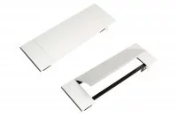 Крышка Power Frame Cover для блока на 3 модуля, отделка алюминий/чёрный