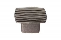 Ручка-кнопка 16мм, отделка олово грубое