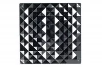Комплект декоративных панелей PIRAMIDE 254х254мм (6 штук), отделка черная