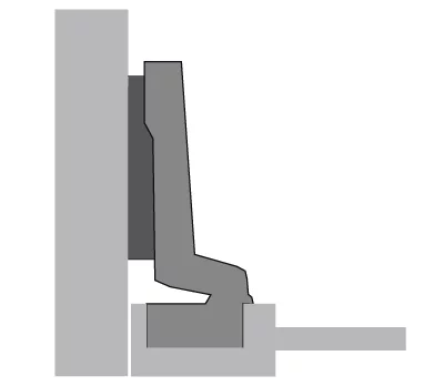 Hettich: 72966: Петля Intermat 9924 угол 95°, чашка TH42 диаметр 26, вкладная навеска (B-4)