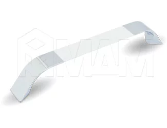 Ручка-скоба 160мм хром/белый глянец: UA850440/160