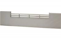 0100 Решётка вентиляционная для цоколя ПВХ H.150, L=600, под рифлёный алюминий NEW