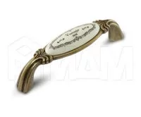 Ручка-скоба 96мм бронза Орваль/керамика Vintage: WMN.68.01.Q3.096.A8