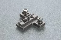 Ответная планка традиционной H=9 c евровинтом, крестообразная, отделка титаниум