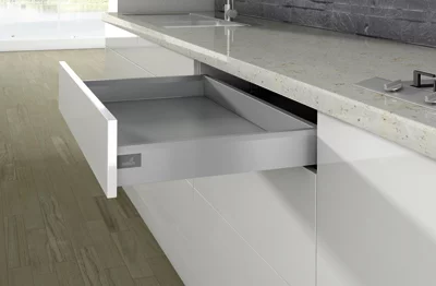 Hettich: 9150683: комплект выдвижного ящика ArciTech 94/500 мм, серебристый