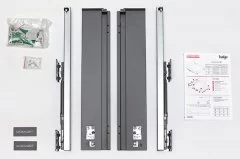 Комплект ящика Indigo H=90, L=400, отделка орион серый: M-IND.KIT.400A1.OG