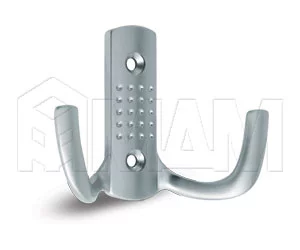 ARGUS Крючок двухрожковый хром матовый: Z-341.G6