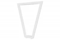 Опора для стола V-образная Лиссабон-Т l.550, h.720, отделка белый бархат (матовый)