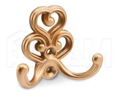 ROME Крючок двухрожковый золото матовое Милан: WAP.802.000.00R8