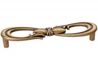 Ручка-скоба 128мм, отделка бронза античная "Флоренция"