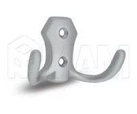 Крючок двухрожковый хром матовый: WP8908