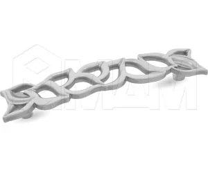 Ручка-скоба 128мм белый/серебро винтаж: WMN.688.128.00V4