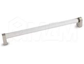 Ручка-рейлинг 320мм нерж. сталь/стекло прозрачное: E20.0320.SSG