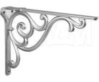 ROME Менсолодержатель для деревянных полок L-250 мм, серебро Ноттингем: WRM.800.250.00R3