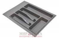 Лоток кухонный для ящика 400 мм, серый: 73.40.GR