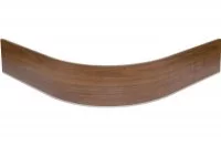 09 Закругление универсальное для цоколя ПВХ Н.150, орех темный