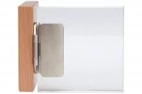 Петля вкладная для стекла, угол открывания 180°, отделка никель