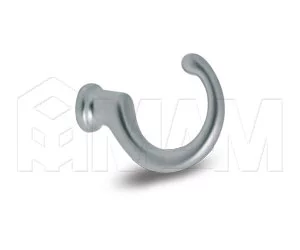 Крючок однорожковый хром матовый: WK1108